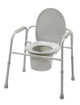 Deluxe All-In-One Welded Steel Commode