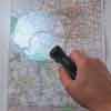 RIMLESS MAGNIFIER WITH LED LIGHT