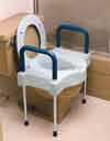 EXTRA WIDE TALL-ETTE� ELEVATED TOILET SEAT WITH LEGS